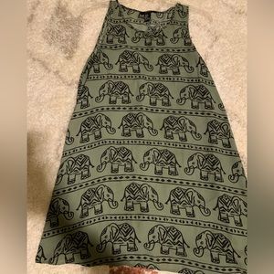 Green Printed Dress